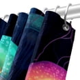 thumbnail image 5 of Jellyfish Waterproof Bathroom Curtain Set with Hooks - Printed Bathroom Curtains for Stylish Bathroom Decoration, 5 of 5