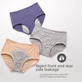 thumbnail image 3 of Ropa interior fisiológica triangular extra grande para mujer, cintura media a alta, a prueba de fugas antes y después de la menstruación, pantalones de vacaciones para tía, 3 of 6