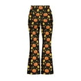 thumbnail image 5 of DISNIMO Halloween Fall Pumpkin Kids Flare Leggings Size 11-12 Bell Bottoms for Girls Flare Leggings Bell Bottoms for Kids Yoga Pants with Pockets Girls Bell-Bottomed Pants Kids Leggings, 5 of 7