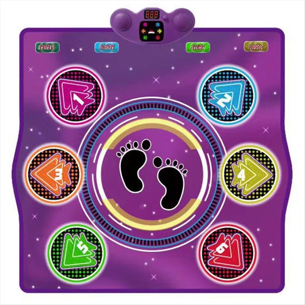 Alfombra de Baile Electrónica Inalámbrica Bluetooth, Tapete de Baile Familiar, Tapete de Juego Musical para Niños y Adultos, para Ejercicio y Juegos