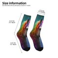 thumbnail image 2 of Honeii Colorful Haired White Horse Print Children's Colorful Socks,Unisex Kids and Toddlers' Cushioned Sock,Kids Athletic Crew Socks,for Everyday Wear and Sports, 2 of 5