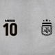 thumbnail image 5 of Buzo con capucha tipo pulóver Icon Sports Messi Argentina para niños, gris claro, 5 of 7