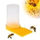 thumbnail image 1 of Bebedero de agua para apicultura | Bebedero de plástico para la entrada de la colmena | Amarillo transparente (13 x 15 x 8,5 cm) | Comedero de colmena fácil de limpiar para primavera y verano., 1 of 9