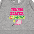 thumbnail image 3 of Inktastic Future Tennis Player in Training Baby Sweatshirt, 3 of 4