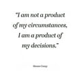 thumbnail image 2 of ArtsyQuotes 20x24 Black Ornate Wood Framed with Double Matting Museum Art Print Titled - Steven Covey Quote: My Circumstances, 2 of 4