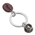 thumbnail image 4 of 1Pc Coffee Bean Design Keychain Festive Gift Keychain Bag Pendant Gift Key Ring, 4 of 9