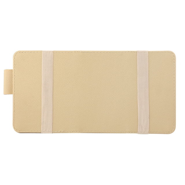 SUNSIOM Voiture Pare-Soleil, Porte-Cartes Fermeture Éclair Organisateur Pochette de Rangement