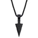 thumbnail image 3 of Collar largo de metal con forma de triángulo para hombre, colgante negro, cadena de joyería, fiesta de Hip Hop, 3 of 4