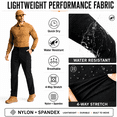 thumbnail image 5 of YAPPO Men's Hiking Cargo Pants, Lightweight Stretch Quick Dry Water Resistant Outdoor Work Pants with 8 Pockets, 5 of 7