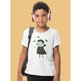 thumbnail image 2 of Cute Funny Vampire And Bats T-Shirt Juniors -Image by Shutterstock,  x-Large, 2 of 4