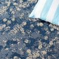thumbnail image 4 of SAFAVIEH Courtyard Lorinda Abstract Indoor/Outdoor Area Rug, Navy/Beige, 6'7" x 6'7" Square, 4 of 9