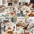 thumbnail image 5 of 5'x8' Area Rugs, Vintage Floral Spring Indoor Outdoor Area Rug for Living Room Bedroom, Butterfly Summer Botanical Washable Bathroom Rugs Kitchen Floor Carpet Mats Home Decor Aesthetic, 5 of 8