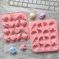 thumbnail image 3 of Silicone Chocolate Candy Molds Shell Starfishes Shape For Baking Decorations, 3 of 11
