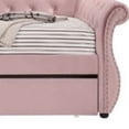 thumbnail image 4 of Daybed with Button Tufted Back and Rolled Arms, Pink, 4 of 5