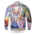 thumbnail image 2 of Watercolor Hello Winter Chihuahua Chill Christmas Welcome All Over Print 3D Baseball Jacket Dog Lover Gifts Idea Bomber Jacket Softball - 00016, 2 of 6