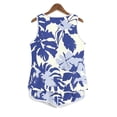 thumbnail image 5 of Simua Summer 2 Peice Outfit for Women Fashion Floral Printed Tank Tops and Drawstring Shorts Beach Lounge Set, 5 of 5