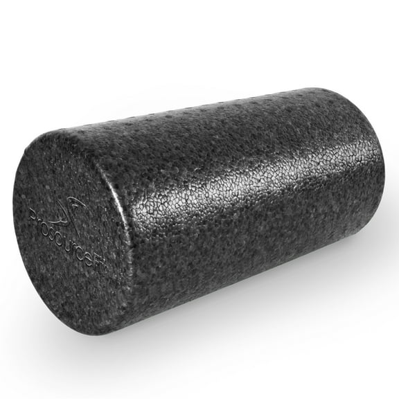 ProsourceFit High Density Foam Roller 12 -inches, Black