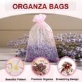 thumbnail image 3 of Uxcell Organza Bag, Sheer Heart Mesh Bags Drawstring Gift Bags Bulk Party Favor Bag Jewelry Pouches Burgundy-Gold 4" x 6", 3 of 6