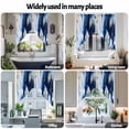 thumbnail image 6 of Abstract Watercolor Swag Curtain Valance for Windows, Gold Blue Blend Graffiti Art Window Treatments Short Swag Topper for Kitchen Windows Bathroom Bedroom, 36"x45", 6 of 8