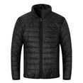 thumbnail image 1 of KIHOUT Men's Spring Winter Lightweight Puffer Jacket Warm Hooded Cutton Zipper Insulated Water Coat,Size S-2XL, 1 of 8