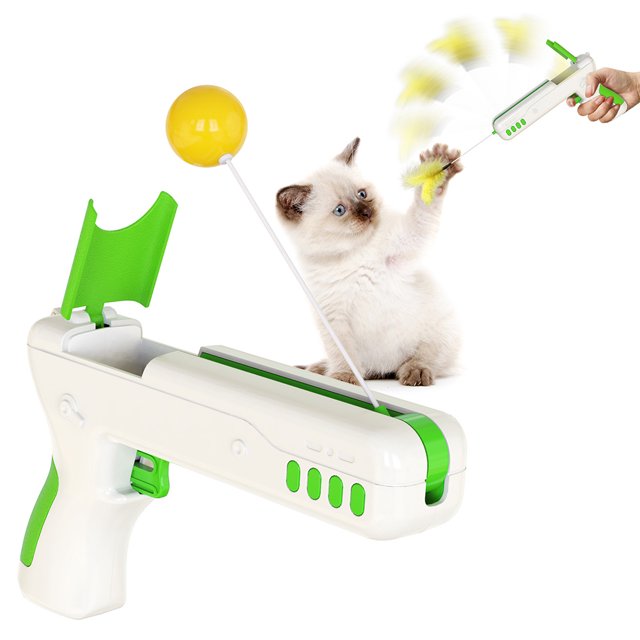 Palo Divertido Para Gatos, Entretenimiento Interactivo, Juguete Para Gatos, Pistola Divertida Para Gatos, Suministros Para Mascotas Sweethay PT002584-03