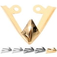 thumbnail image 4 of icolorfuled 3 Pairs Metal Toe Caps for High Heels Decorative Shoe Tip Covers, 4 of 7