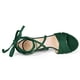 thumbnail image 4 of Sandalias De Mujer Con Tacón En Bloque Y Cordones Verde 6.5, 4 of 7