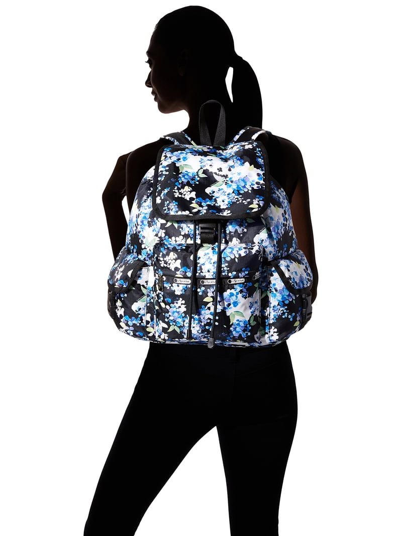 LeSportSac blue floral nylon large backpack Lesportsac backpack floral - Gem main image 4