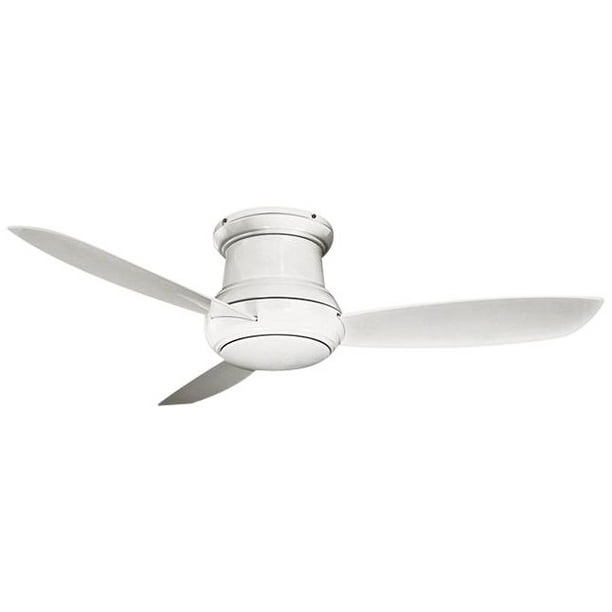 Minka Aire 52 Concept Ii White Flushmount Led Wet Rated Fan With Wall Control Com White Flushmount Led Wet Rated Fan, Minka Aire Ceiling Fans Concept Ii