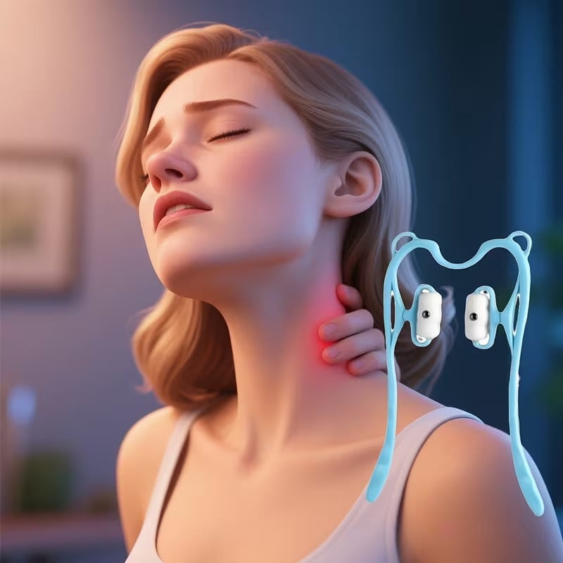 Cervical spine massage artifact manual kneading neck massager with rotatable design to relieve cervical spine fatigue