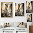 thumbnail image 4 of Designart "Stylish 1870S Victorian Portrait I" Fashion Floater Framed Wall Art Living Room, 4 of 7