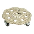 thumbnail image 1 of Dickly Support Roulant pour Plantes Terrasse Jardin Salon Patio Intérieur Extérieur avec Roues Blanc, 1 of 8