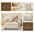 thumbnail image 7 of Luckhao Oversized Accent Chair with Ottoman for Adults, Chenille Cloud Lounge Armchair with Pillows for Living Room, 7 of 7