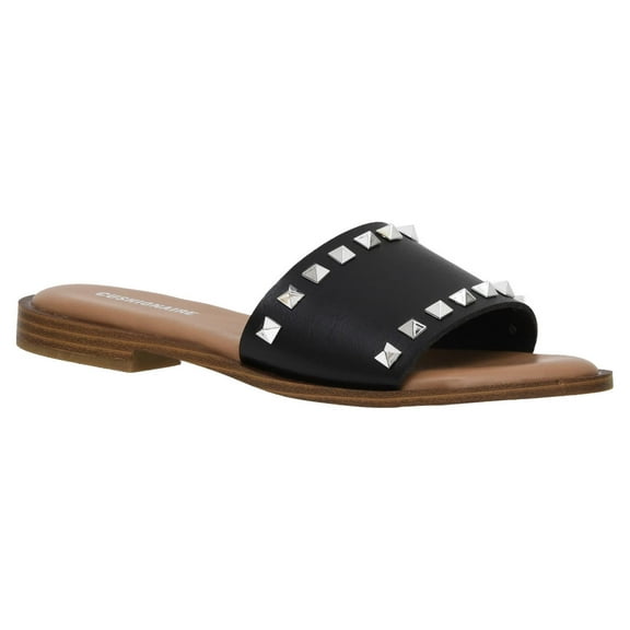CUSHIONAIRE Women's Tyler Studded Slide Sandal Memory Foam, Wide Widths Available