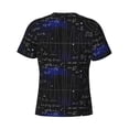 thumbnail image 6 of Vsdgher Mathematica Science Print Men's Dry Fit Mesh Athletic Shirts Moisture Wicking Tennis T-Shirt Tops, 6 of 9