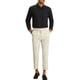 thumbnail image 2 of Pantalones de vestir recortados de hombre con pliegues frontales y ajuste slim fit en color beige 38, 2 of 5