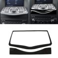 thumbnail image 1 of Navigation Panel Cover Trim, Comfortable Touch Piano Black  Screen Cover Trim Lightweight  For Right Hand Drive Car, 1 of 8