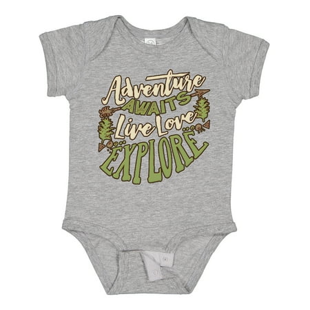 

Inktastic Camping Hiking Trekking Adventure Gift Baby Boy or Baby Girl Bodysuit
