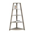 thumbnail image 6 of 24.25" x 34.25" x 60" Dark Taupe  Black  Particle Board  Bookcase Corner Accent Shelf, 6 of 6