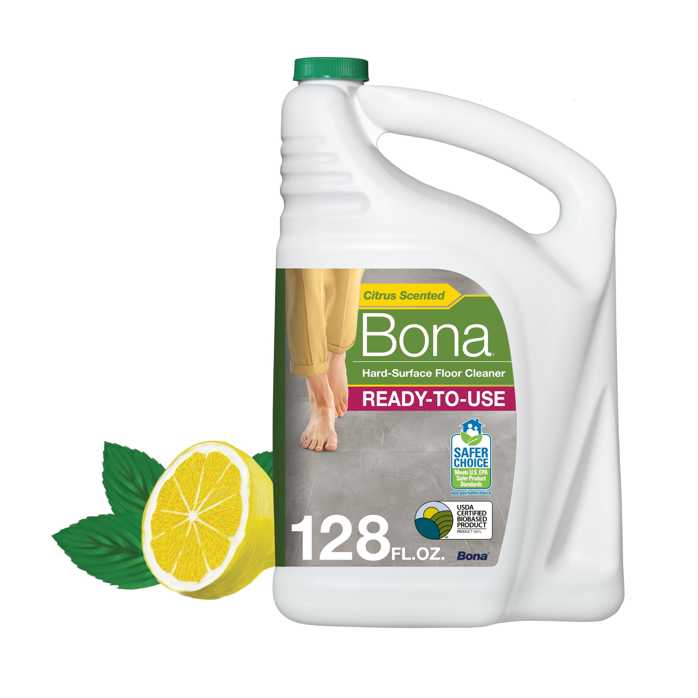 Zep, Hardwood/Laminate Floor Cleaner, ZPEZUHLF128, No residue