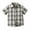 Gray, variant on Boys Button Up Shirt Kids Plaid Casual Cotton Tops