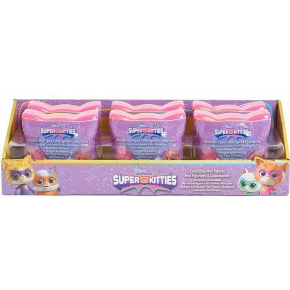 Disney Junior SuperKitties Collectible Mini Figure Mystery Box (12 Packs)