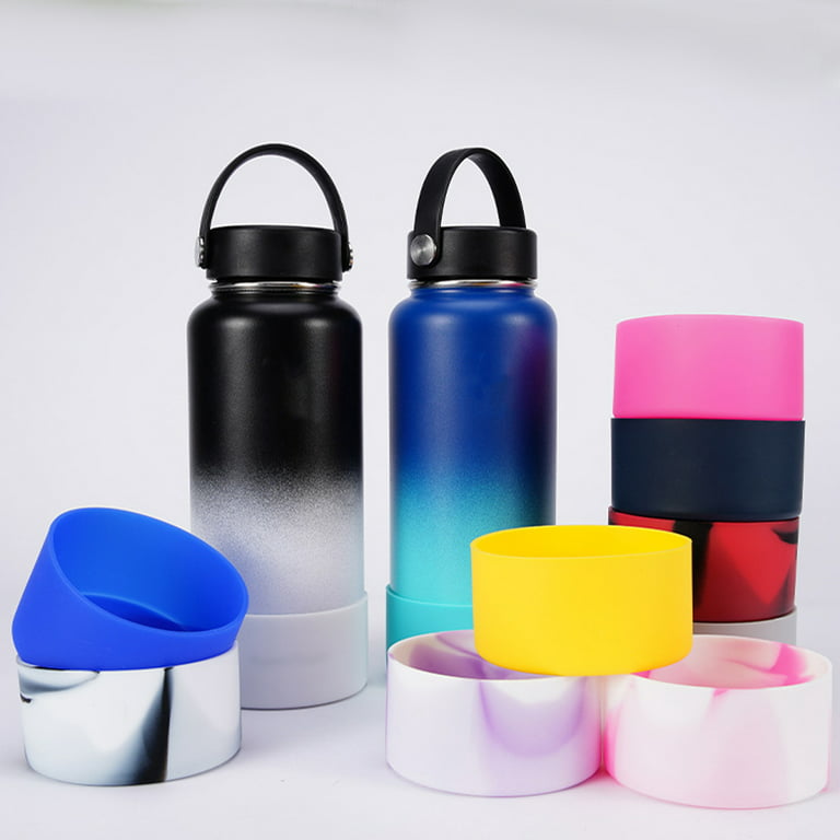 Space Pot Non-Slip Shock-Absorbing Sleeve Silicone Boot For Sports  Insulation Cup Noise Protective Silicone Water Bottle Bottom Sleeve Cover Tumbler  Silicone Cover 