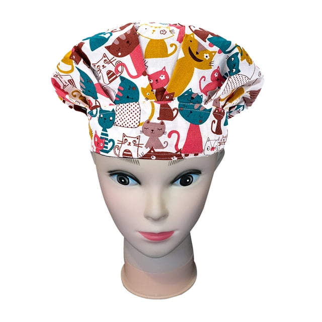 Operating Hats Nurses Long-time Service Gourd-shaped Pure Color Button Professional Assorted Colors Multifunctional Working Caps PP-38