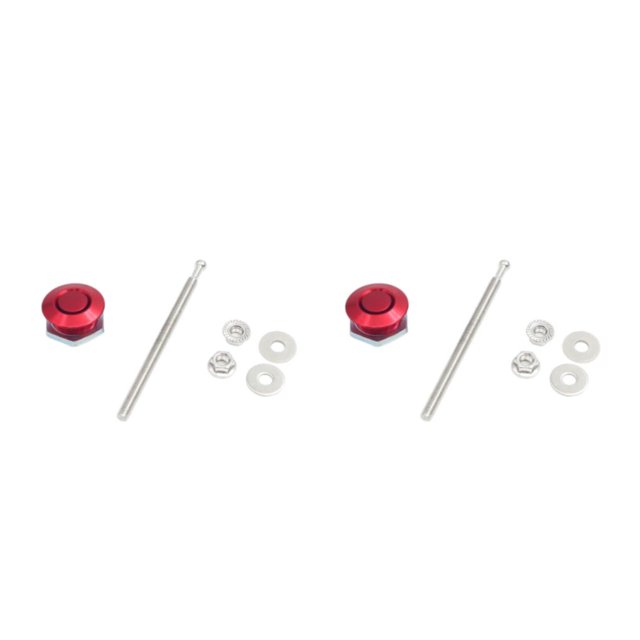 Youkk Modification de Voiture Capot Léger et Élégant Verrouille Plusieurs Styles Disponibles Rouge DP17-25 2Set