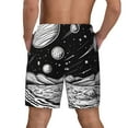 thumbnail image 2 of Lsque Mens Swim Trunks Cosmic Landscape Celestial Art Pattern - Bathing Suit Compression Liner - Beach Swim Shorts Swimwear - (S-3XL) - Stretch Quick Dry -XX-Large, 2 of 9
