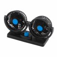thumbnail image 3 of Ventilador de refrigeración de aire para coche, dispositivo de refrigeración USB universal de doble cabezal, ajustable en 360 grados, redondo, de bajo ruido, accesorios para coche, 3 of 14