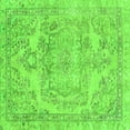 thumbnail image 1 of Ahgly Company Indoor Square Abstract Green Modern Area Rugs, 3' Square, 1 of 4