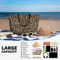 thumbnail image 5 of Japuie Leopard Print-1 Print Large Capacity Beach Travel Bag,Waterproof Beach Totes Bags for Women Men,Foldable Pool Bag with Zipper, 5 of 5