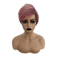 thumbnail image 4 of Hot Short Sexy Wig Front Wavy Fashion Black Women Curly Pink Synthetic Wigs, 4 of 5